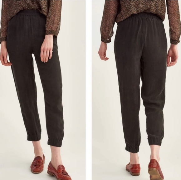 Amour Vert Pants - EUC Amour Vert Henri Cupro Jogger Black size S